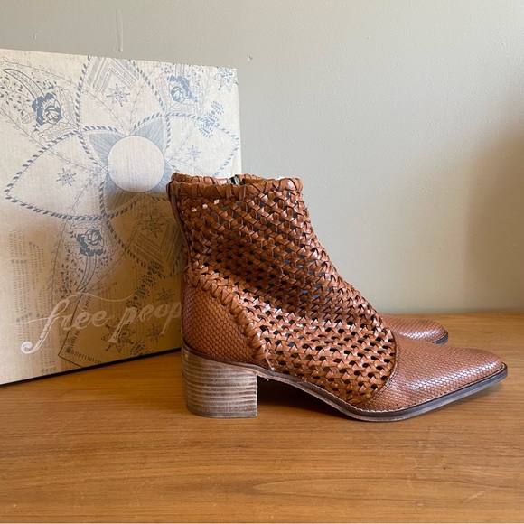 Free People Shoes - Free People In The Loop Brown Woven Boots